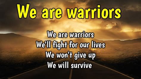 we are the warriors song lyrics
